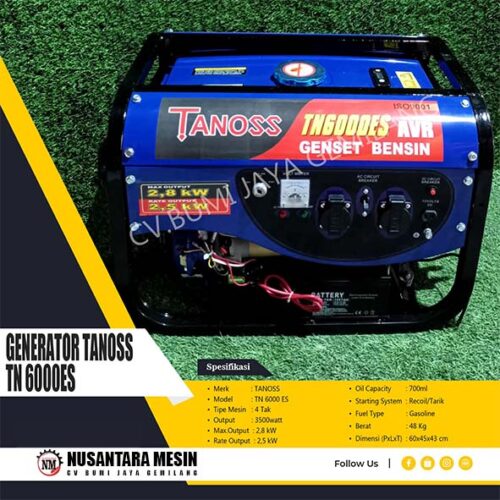 MESIN GENSET / GENERATOR TANOSS TN 6000ES